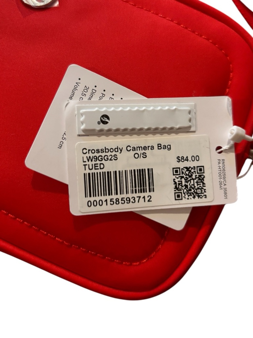 Lululemon Red Crossbody Camera Bag O/S Adjustable Strap NWT  Chic Everyday Bag - Picture 5 of 5
